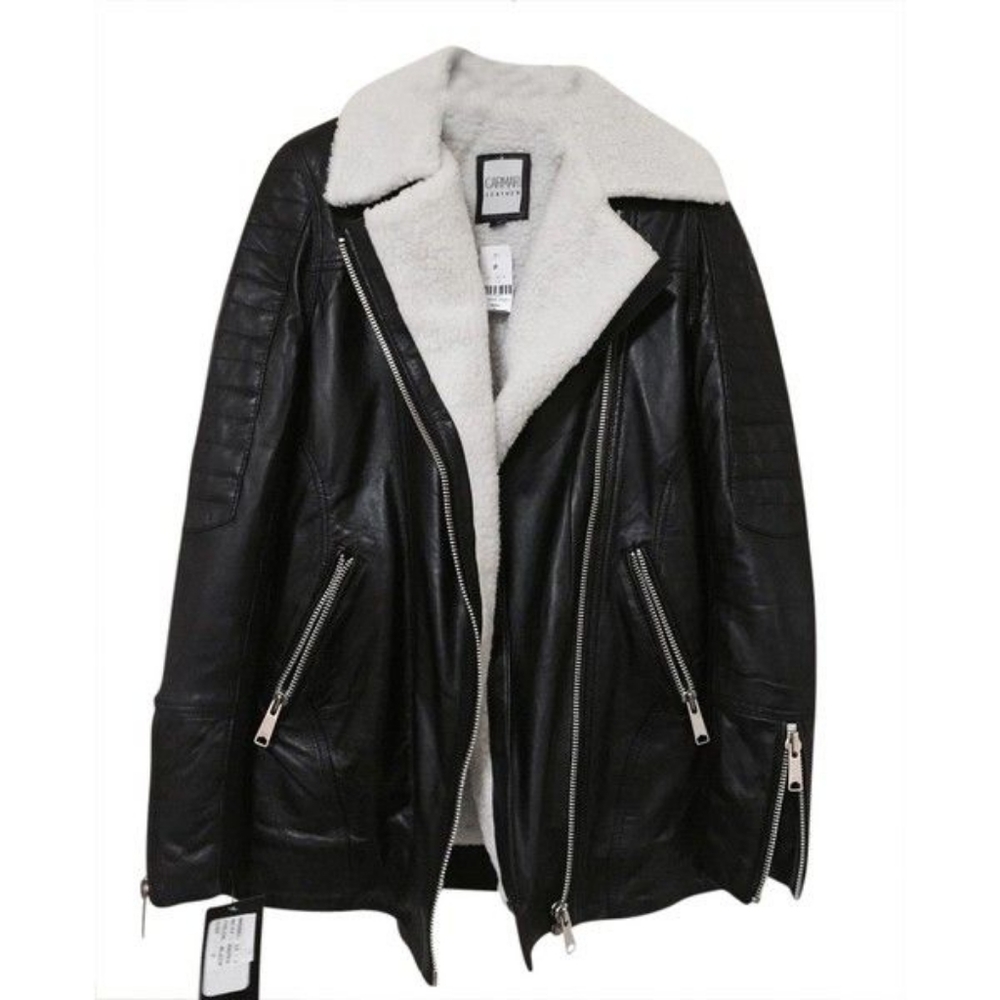 LF Carmar Acne Shearling Leather Jacket